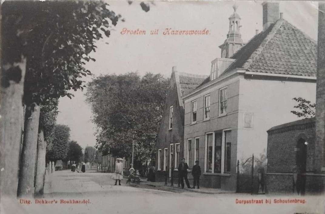 Hazerswoude (Zuid-Holland) – ca. 1900, Verzamelen, Ansichtkaarten | Nederland, Ophalen of Verzenden, Voor 1920, Gelopen, Zuid-Holland
