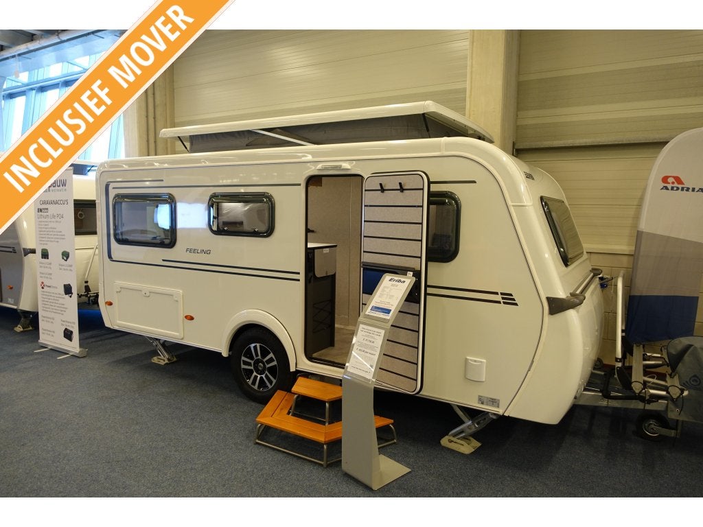Eriba Feeling 425; super compleet, nieuwste 2026 model, Caravans en Kamperen, Caravans, Standaardzit, Schokbreker, Bedrijf, Tot en met 3