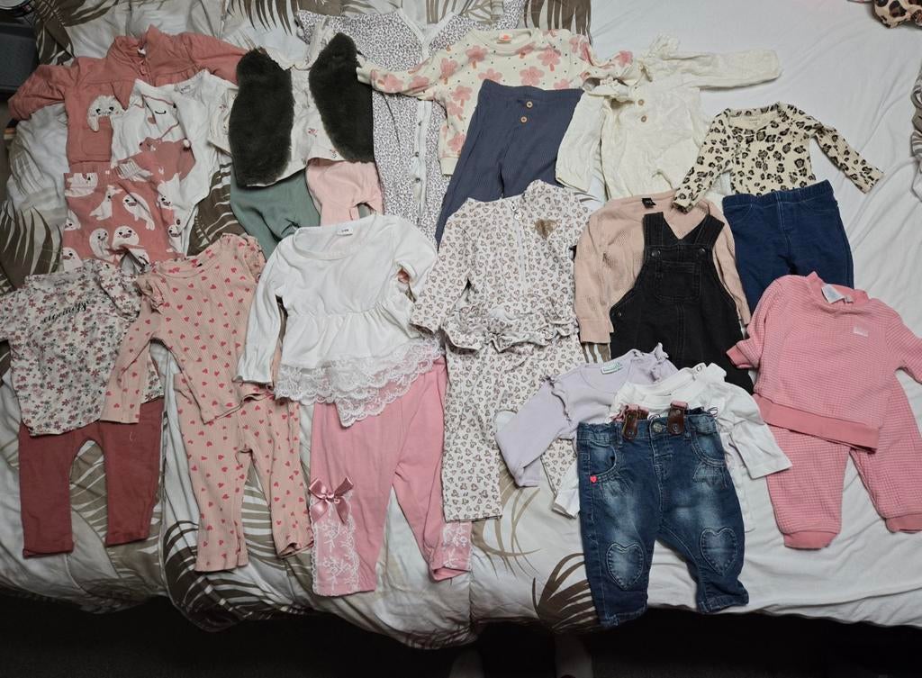 Pakket/bundel Meisjeskleding maat 62, Kinderen en Baby's, Babykleding | Maat 62, Ophalen of Verzenden, Zo goed als nieuw, Meisje
