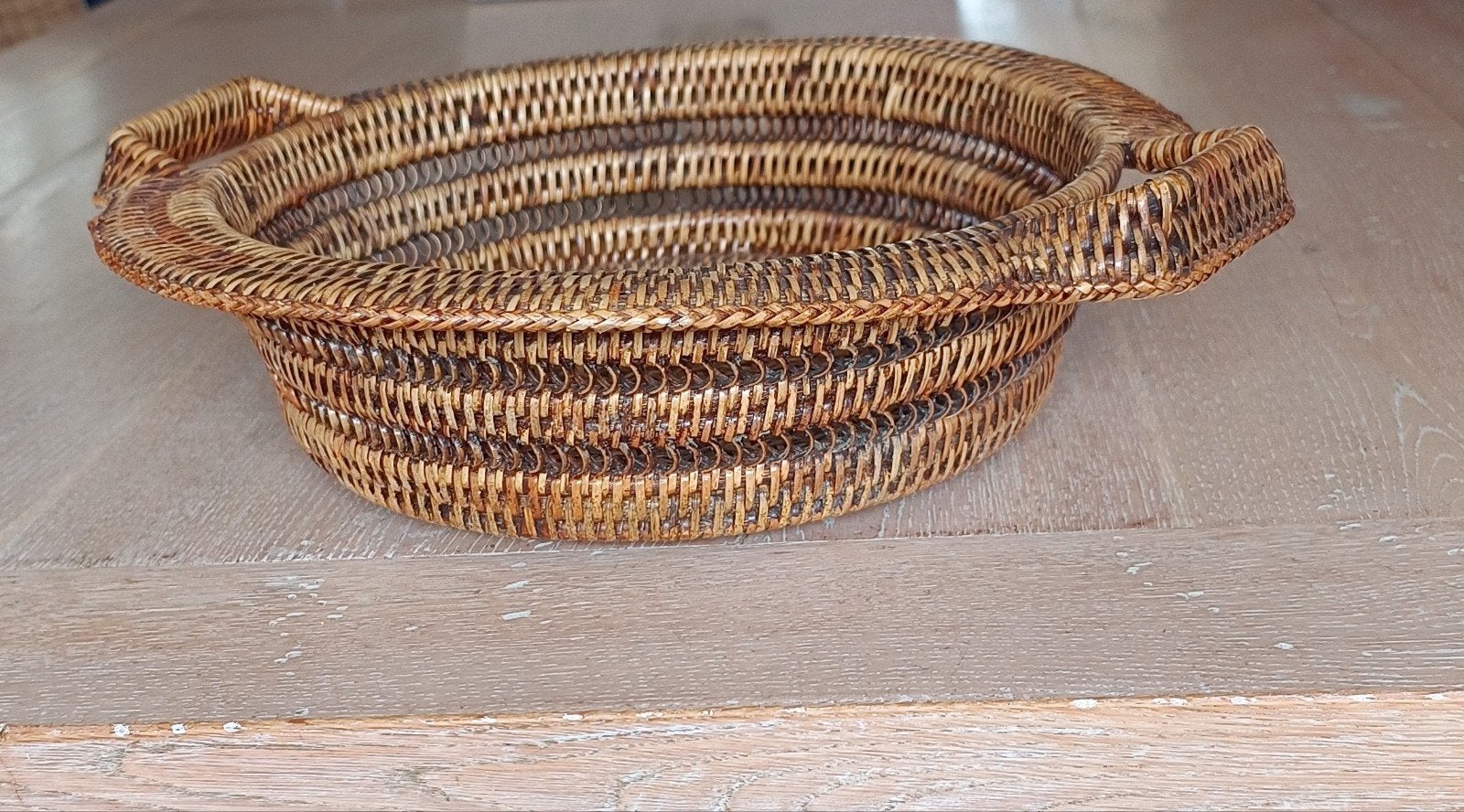 Decoratieve Rotan Mand met Handvatten, Ophalen