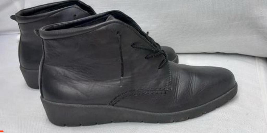 Ecco zwarte hoge schoenen maat 39, Schoenen met lage hakken, Zwart, Ophalen of Verzenden, Zo goed als nieuw
