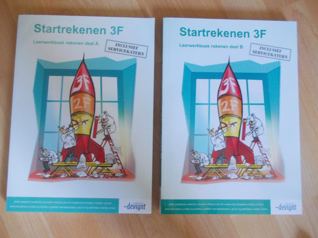 Startrekenen 3F NIEUW!, deel A en B, uitgeverij deviant., Boeken, Ophalen, Beta, Nieuw, MBO