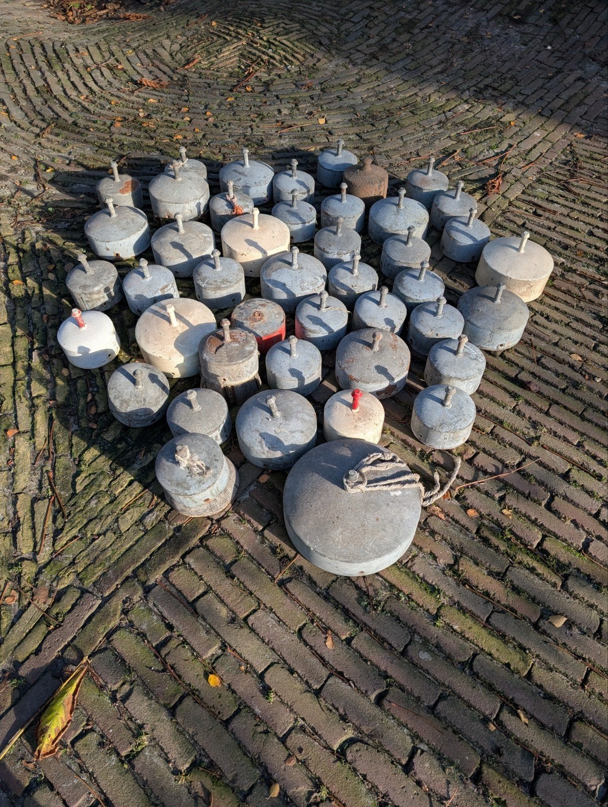 Paalmutsen, Ophalen, IJzer
