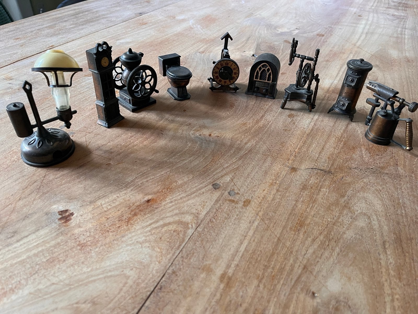 Set van 9 Vintage Puntenslijpers in Miniatuur, Antiek en Kunst, Ophalen