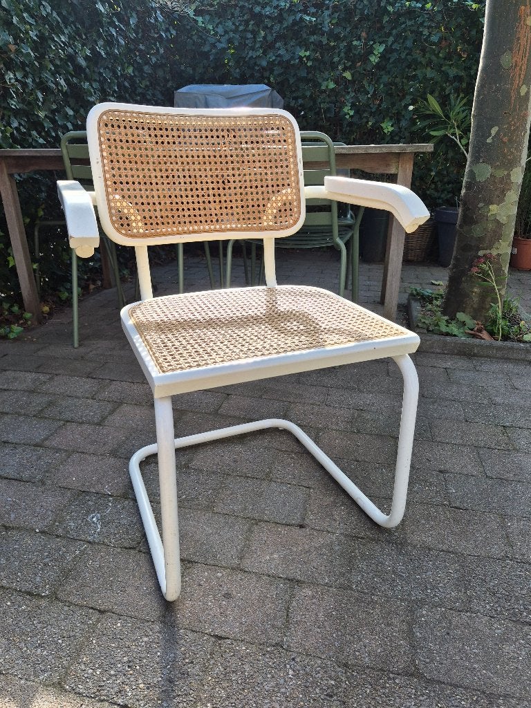 Marcel breuer stijl designstoel, Ophalen, Gebruikt, Wit, Eén