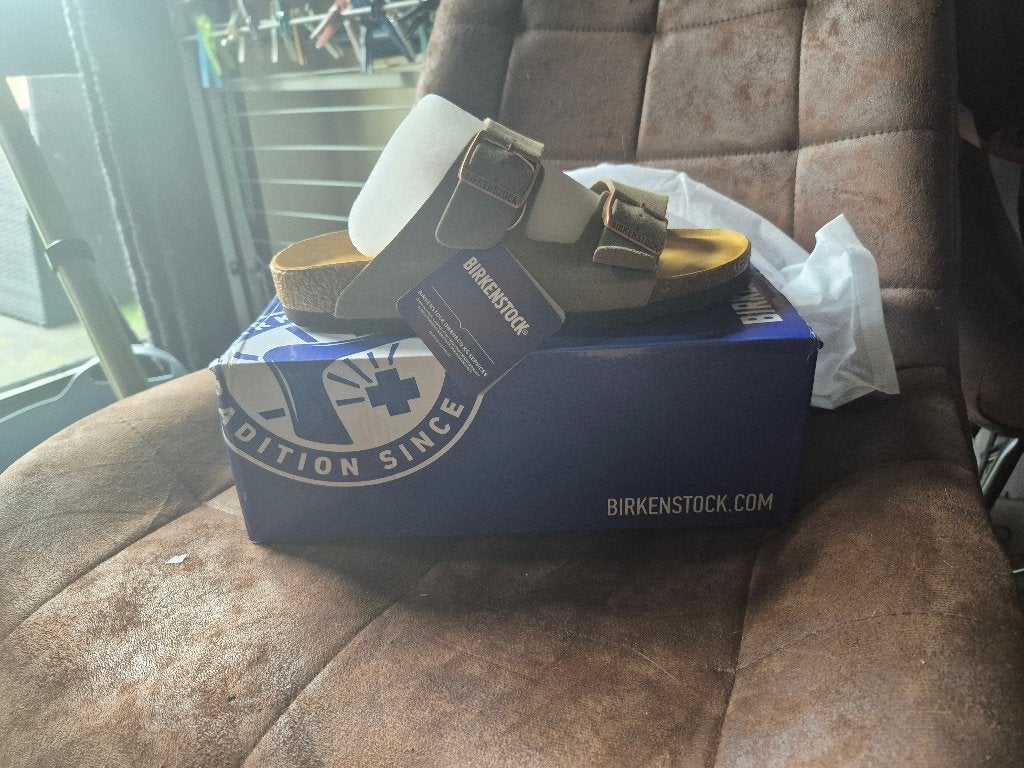 Birkenstock Arizona BS Taupe - Maat 39, Kleding | Dames, Slippers, Bruin, Nieuw, Ophalen of Verzenden