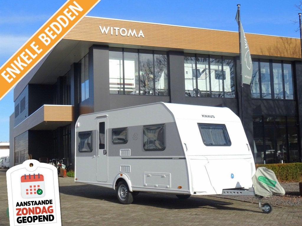 Knaus Sport 460 EU Voorbeeld caravan 2027, Serviceluik, Standaardzit, Bedrijf, 2 aparte bedden