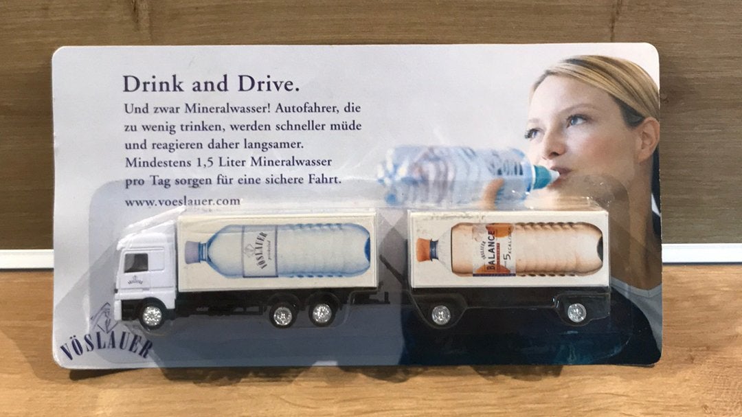 Miniatuur vrachtwagen Voslauer mineraalwater, Verzamelen, Onbekend, Ophalen of Verzenden, Zo goed als nieuw, Onbekend