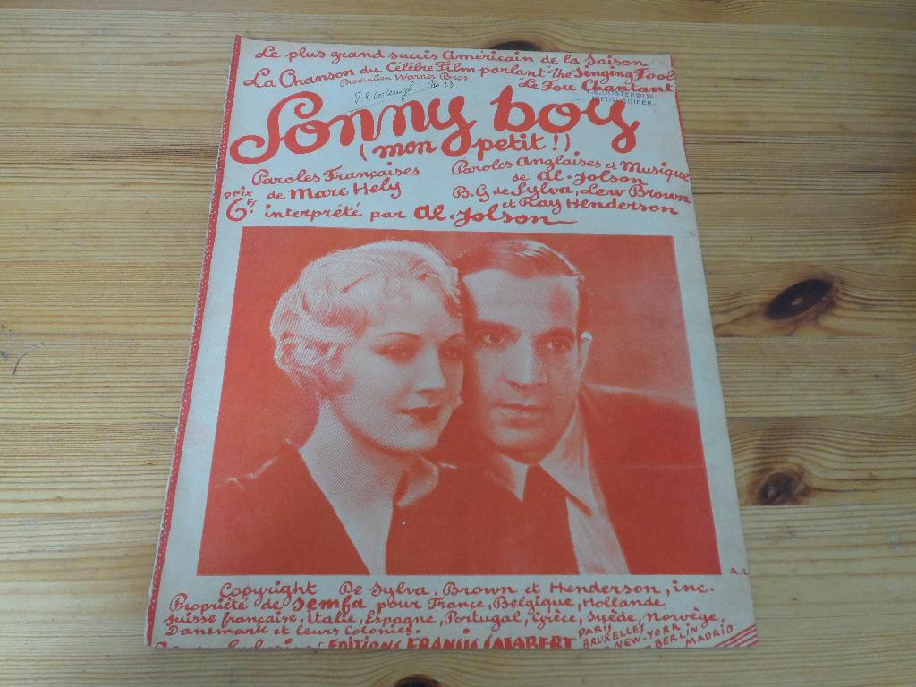 Sonny boy - mon petit - de sylva / brown / henderson, Gebruikt, Gitaar, Ophalen of Verzenden, Artiest of Componist