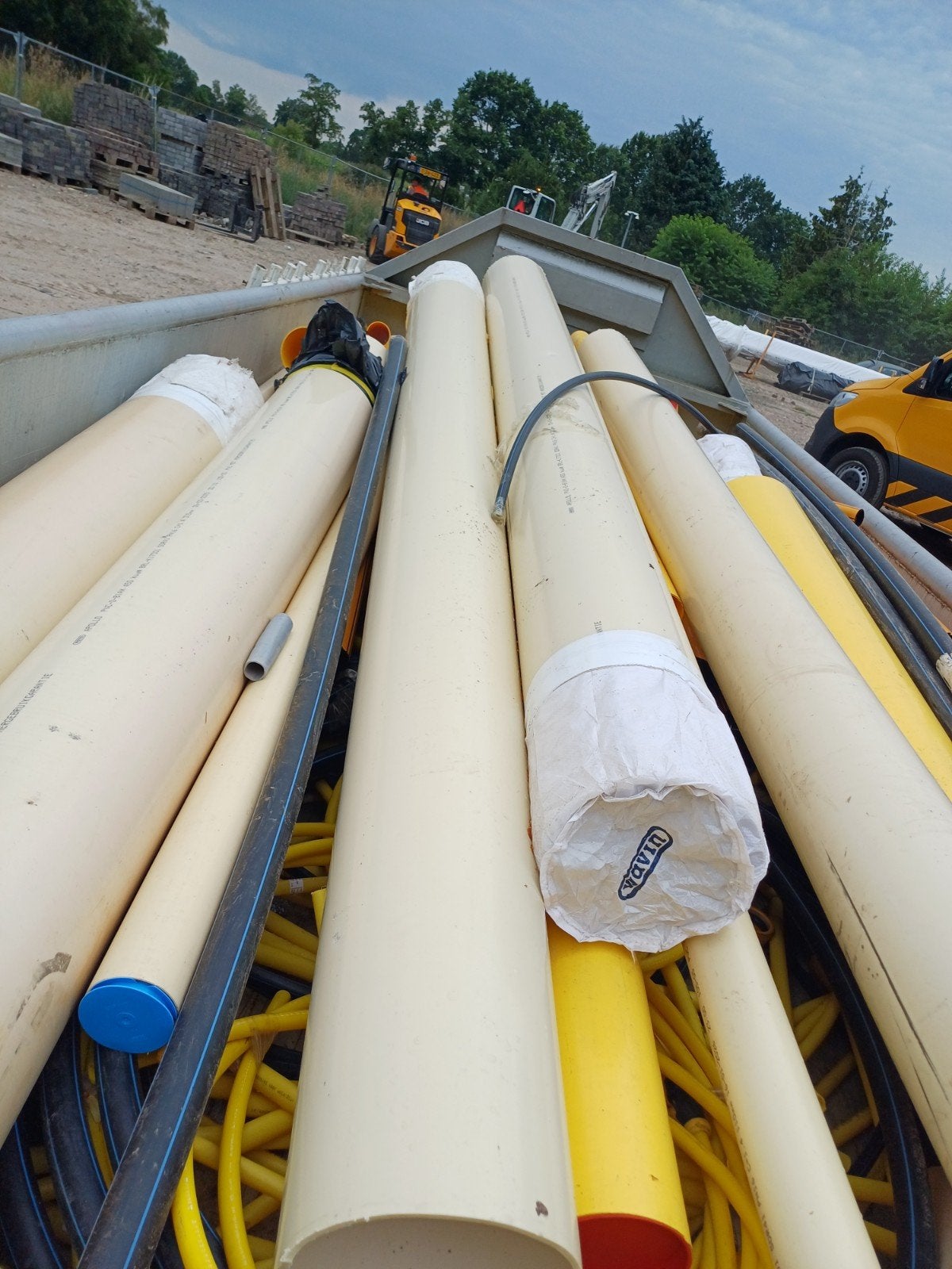 buizen voor  duikers, Doe-het-zelf en Verbouw, Buizen en Afvoer, Ophalen, Gebruikt, Pvc, 4 tot 6 meter