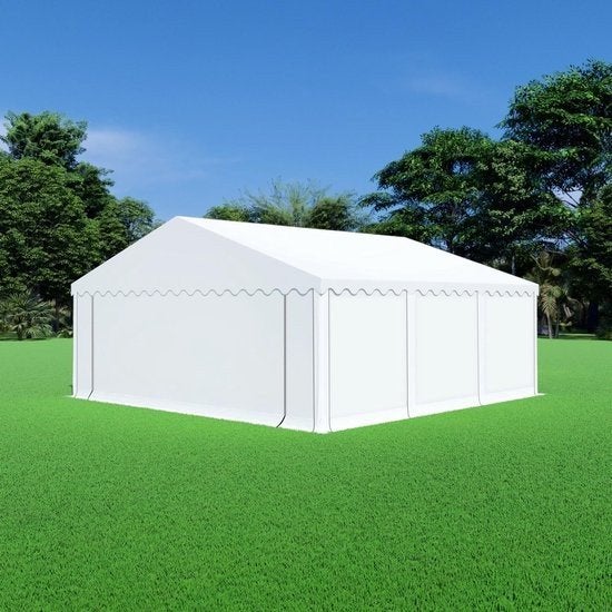 Opslagtent 6x6, doorrijhoogte 2,60 meter, Ophalen, Partytent, 2 meter of meer, Zo goed als nieuw