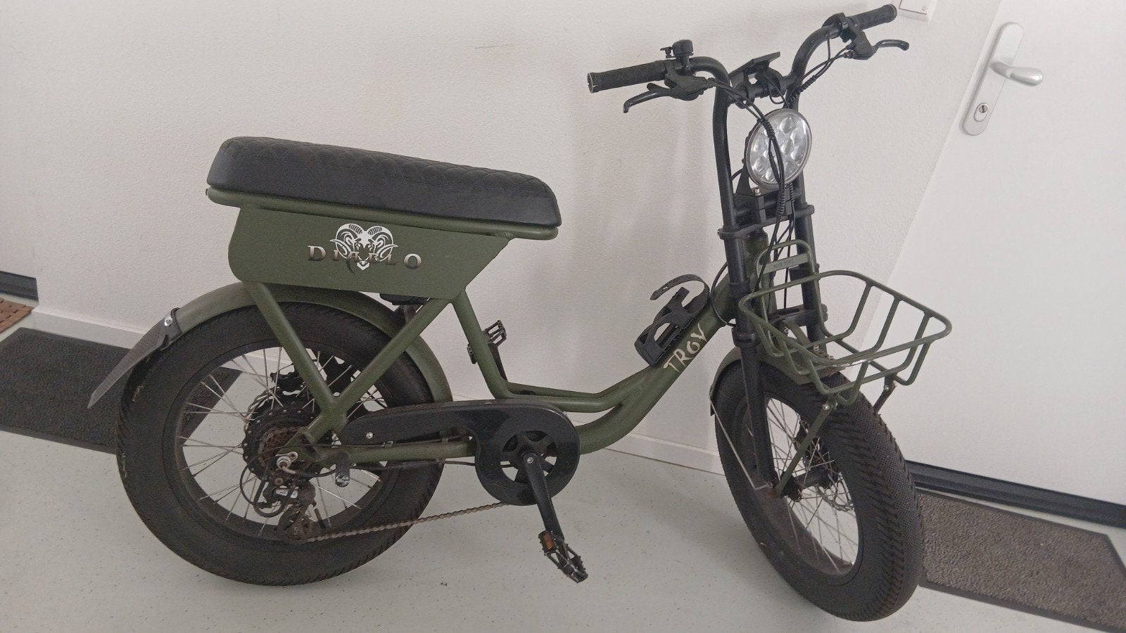 Fatbike "DIABLO TROY" ELEKTRISCHE FIETS MET BOODSCHAPPENMAND, Ophalen of Verzenden, Zo goed als nieuw, Overige merken