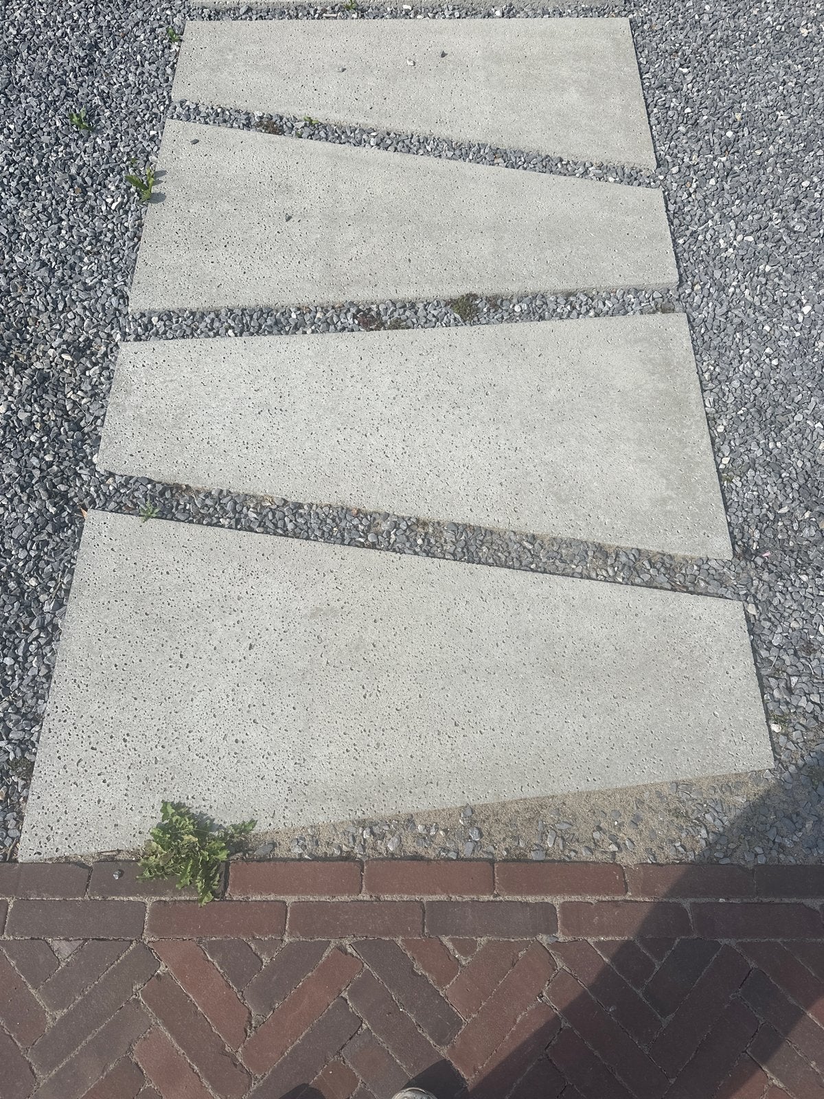 4 Schellevis Oudhollands trapezium tegels Grijs 120x60/30x8c, Ophalen, Gebruikt, Minder dan 5 m², Beton
