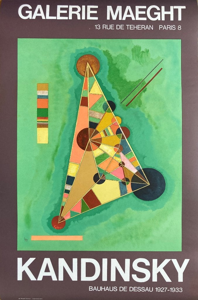 affiche Kandinsky - Galley Maeght, Rechthoekig Staand, Nieuw, Ophalen of Verzenden, A1 t/m A3