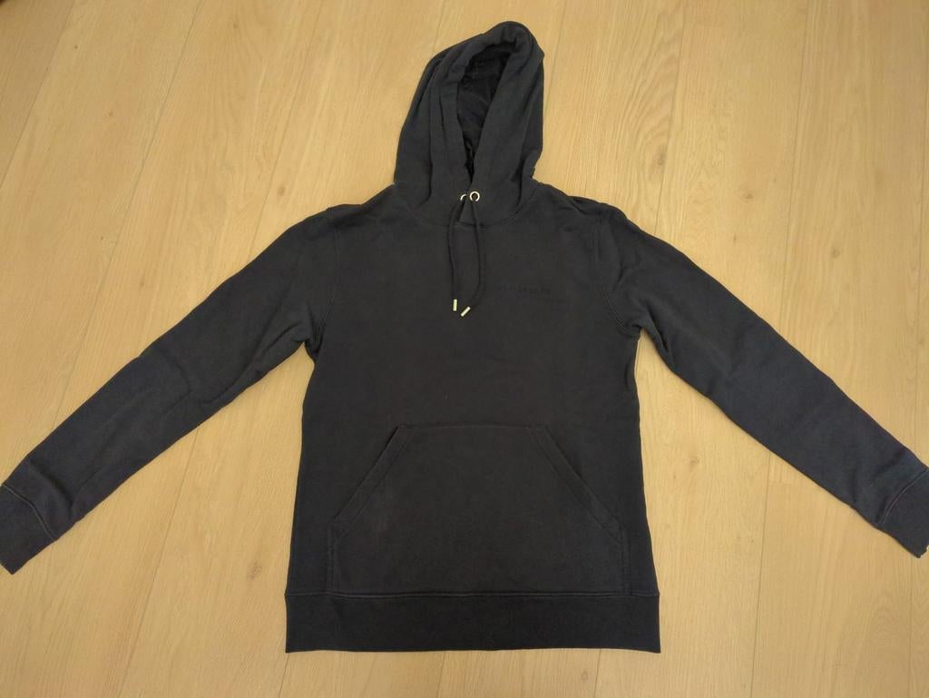 J.Lindeberg donkerblauwe hoodie voor heren - Maat S, Blauw, Ophalen of Verzenden, J.Lindeberg, Gedragen