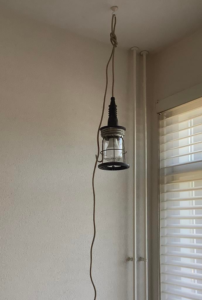 Vintage looplamp/hanglamp, Huis en Inrichting, Lampen | Hanglampen, Ophalen of Verzenden, Zo goed als nieuw, Minder dan 50 cm