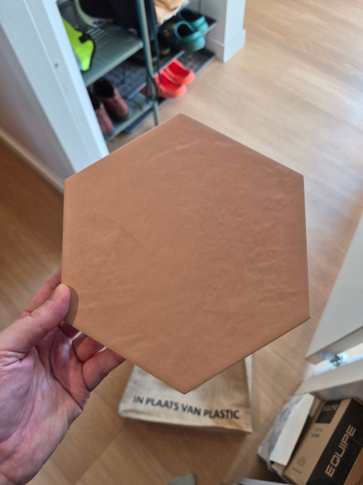 JOS. Dust VLtegel 6-kant 175X200 Blush 8mm Mat R10, Doe-het-zelf en Verbouw, Ophalen, Keramiek, Nieuw, Minder dan 20 cm