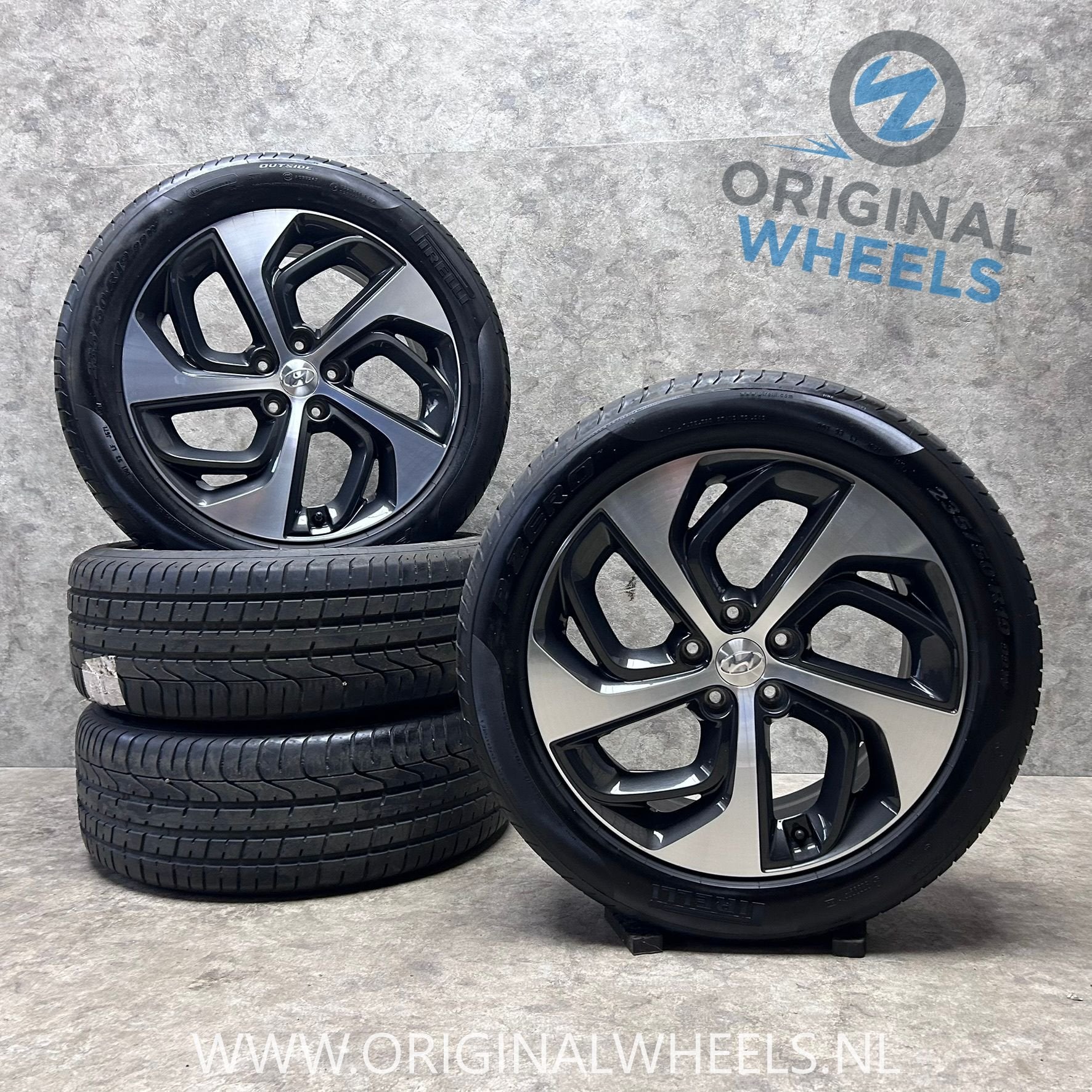 ✅ 19 inch originele velgen + zomerbanden Hyundai Tucson, 19 inch, Gebruikt, -, -