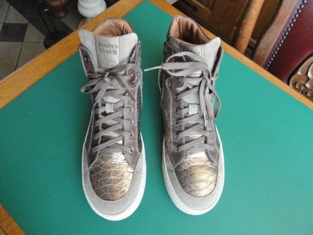 Andrea Morelli Lederen Sneakers Maat 37, Verzenden, Zo goed als nieuw, Sneakers of Gympen