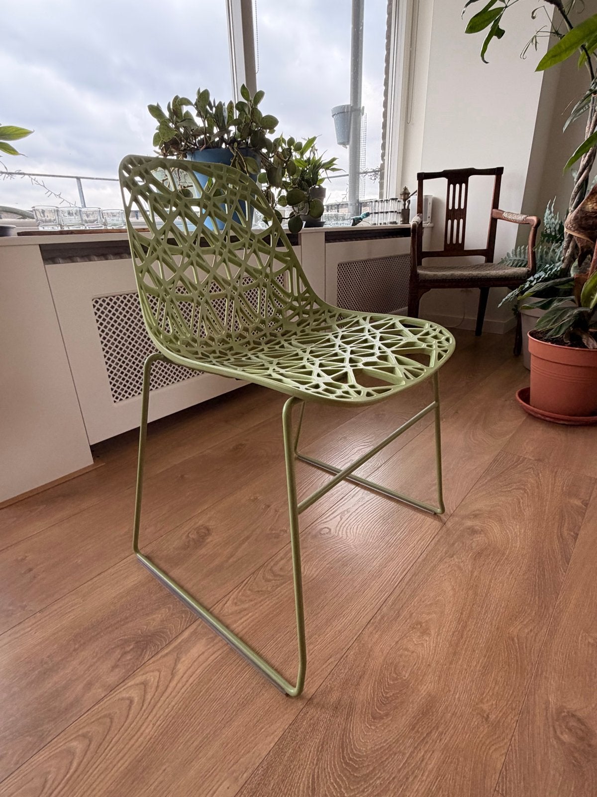 Crassveig Made in Italy design stoel - Groen, Kunststof, Overige kleuren, Ophalen of Verzenden, Zo goed als nieuw