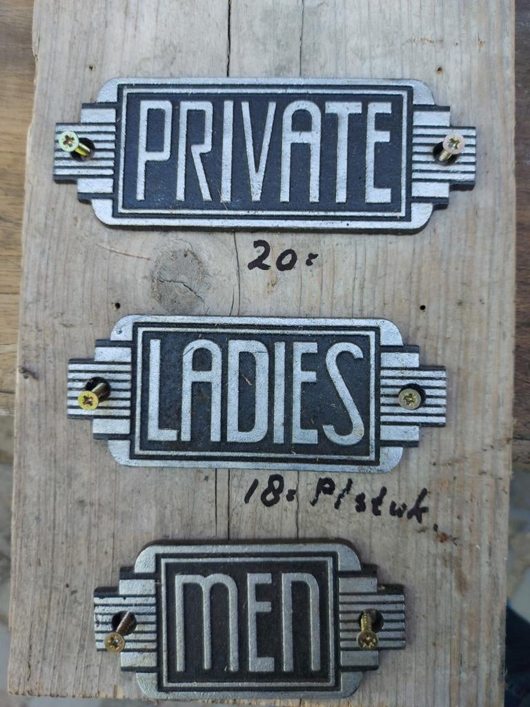 Platen art deco gietijzer art nouveau 1910 1930, Ophalen of Verzenden