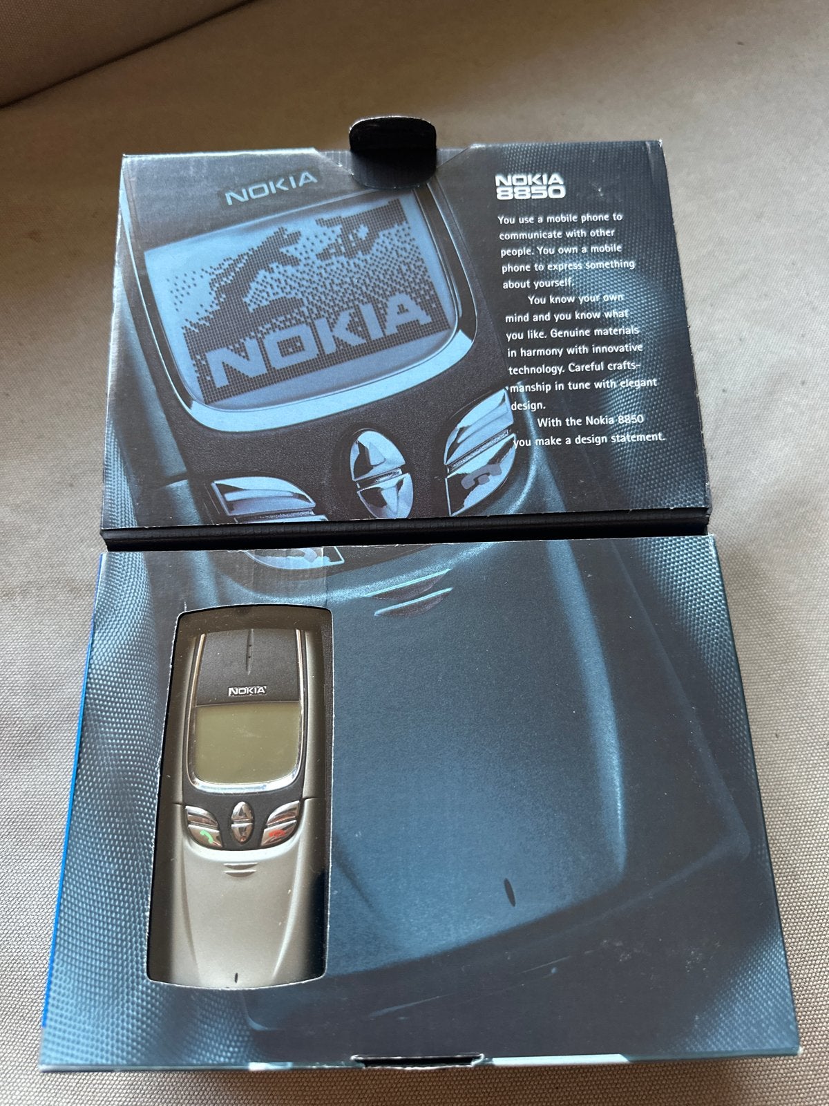 Nokia 8850 in uitstekende staat met originele verpakking, Schuifmodel, Geen camera, Fysiek toetsenbord, Ophalen of Verzenden
