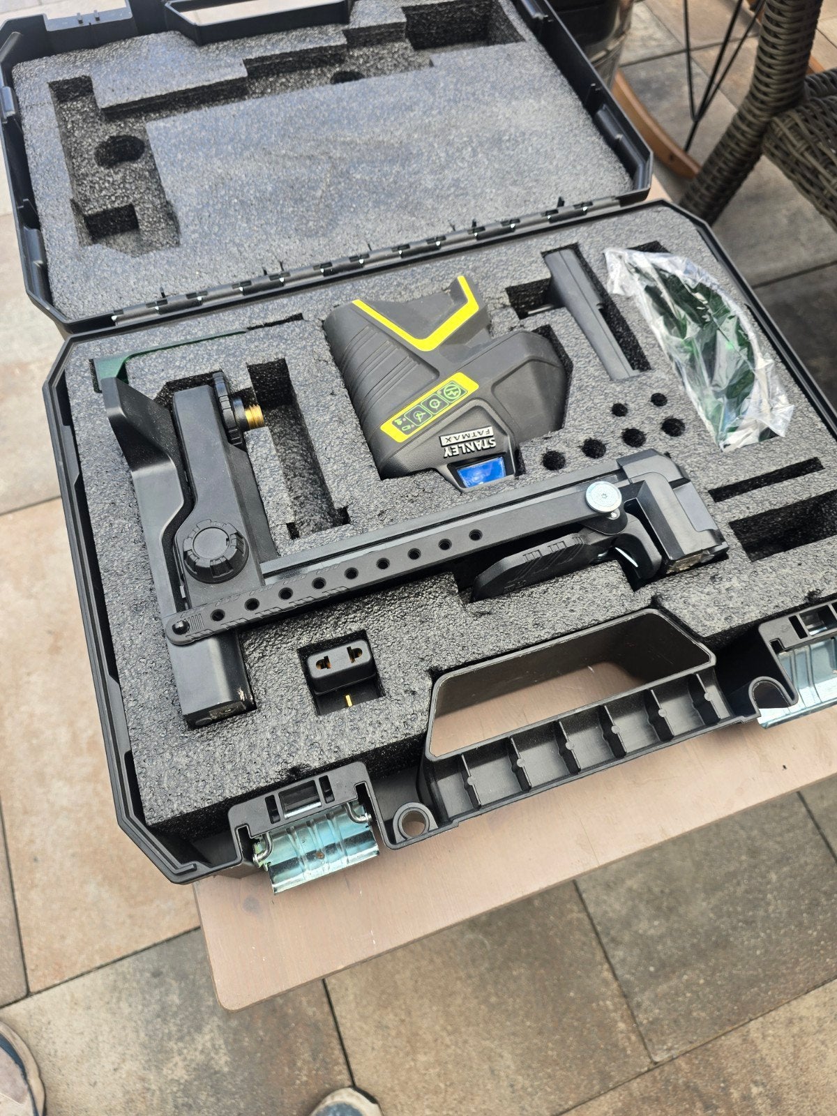 Stanley FatMax FMHT1-77416/443 Groene Kruislijnlaser Set, Ophalen of Verzenden, Zo goed als nieuw
