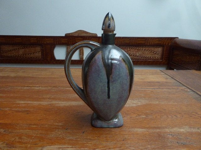 Art deco keramiek likeur karaf, Girardot Chisay, Antiek en Kunst, Ophalen of Verzenden