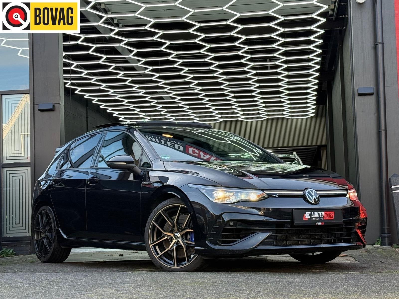 Volkswagen Golf 8R 2.0 TSI R 4Motion PANO, HUP | H&K | NRING, Auto's, Automaat, Gebruikt, Zwart, 4 cilinders