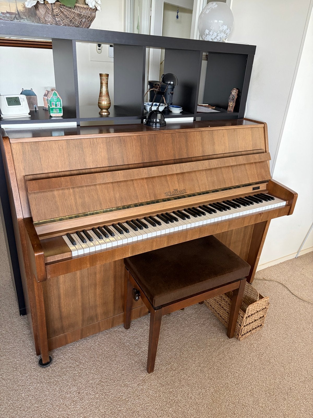 Schimmel Piano - Goed onderhouden, Muziek en Instrumenten, Piano's, Ophalen, Gebruikt, Bruin, Piano