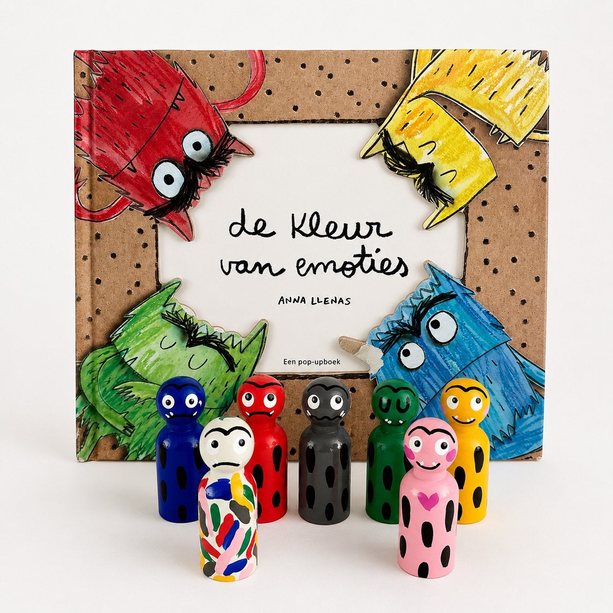 Kleurenmonster pegdolls - De kleur van emoties, Michelle-eekkie@outlook.com, Nieuw, Ophalen of Verzenden, Mies en Hout