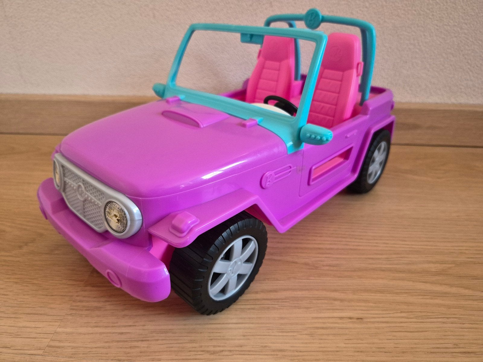 Barbie Jeep GMT46 paarse speelgoedauto, Ophalen of Verzenden, Zo goed als nieuw