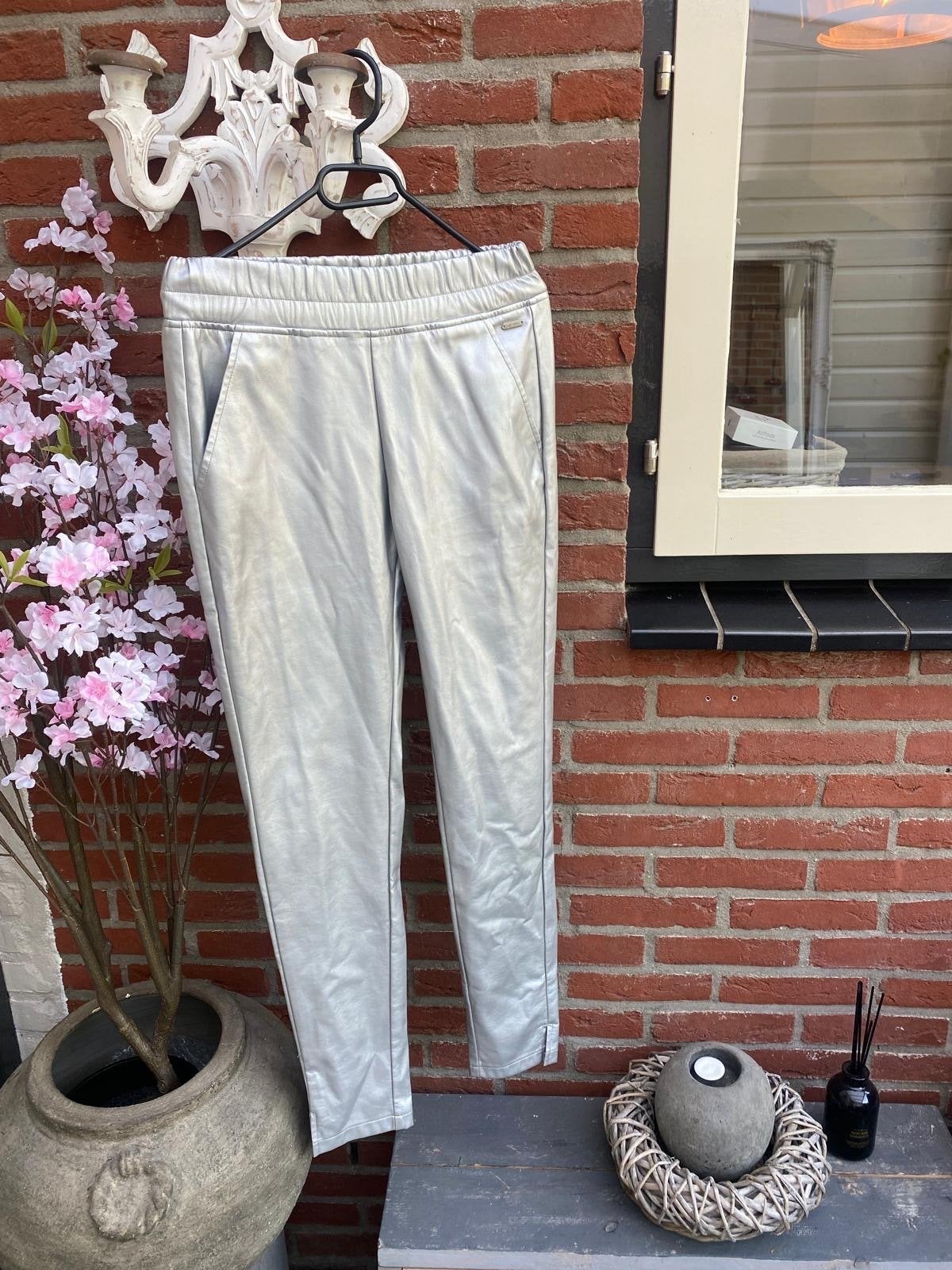 Zilveren Ambika broek maat S, Ophalen, Zo goed als nieuw, Maat 36 (S), Lang