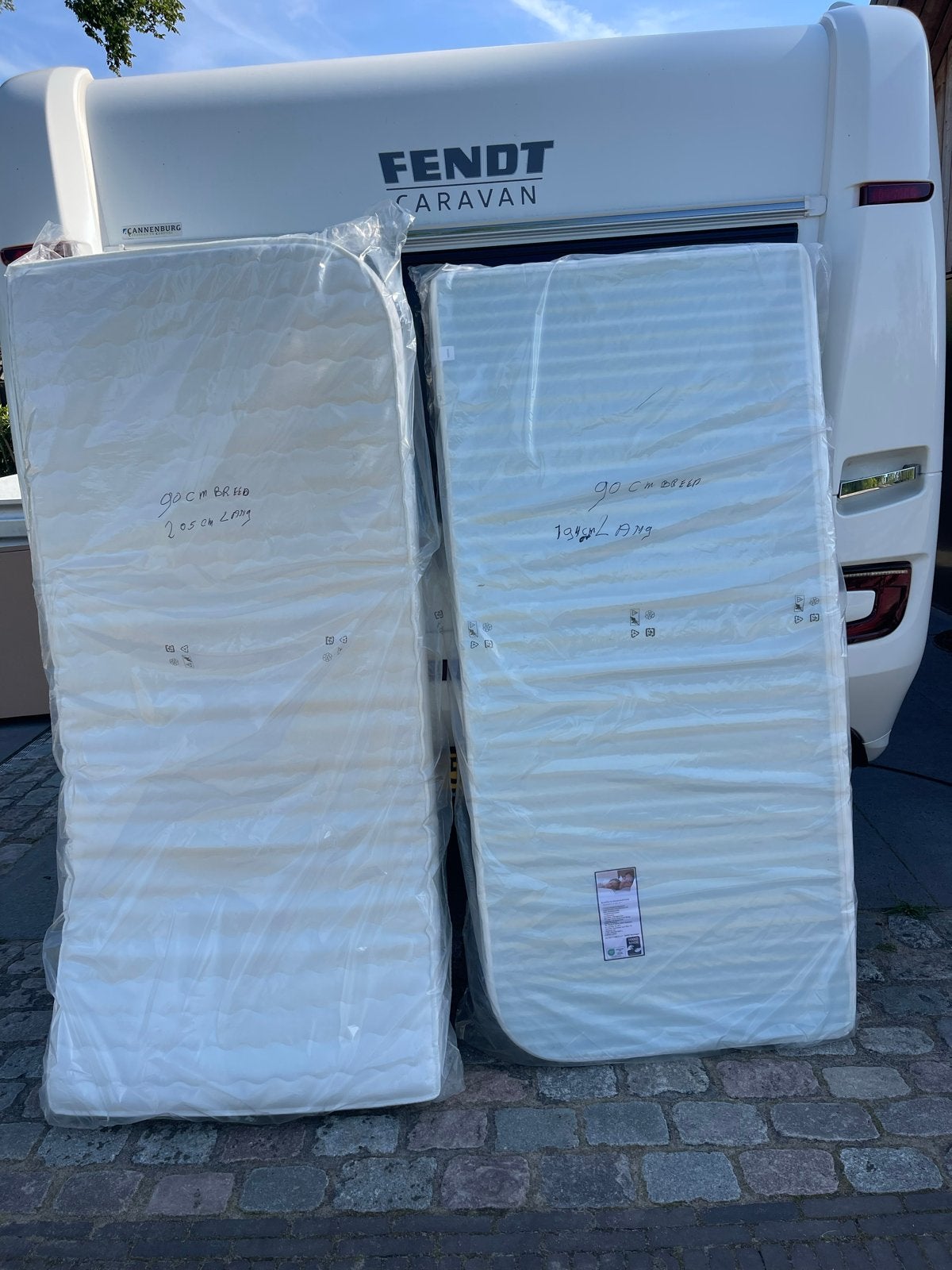 Originele Fendt matrassen (2 stuks) - Nieuw uit 2026 model, Caravans en Kamperen, Caravan accessoires, Ophalen, Zo goed als nieuw