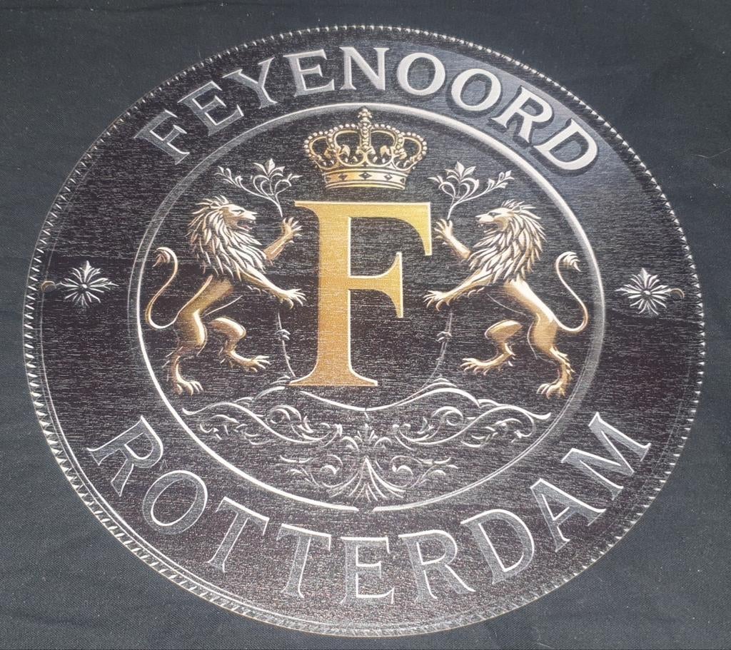 Feyenoord wandbord, gemaakt van hout., Ophalen of Verzenden, Feyenoord, Overige typen