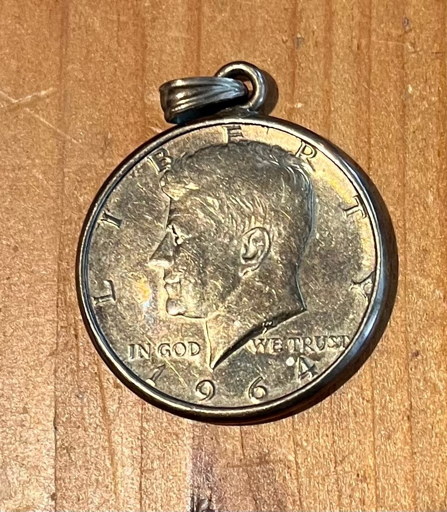 Kennedy Half Dollar hanger - 1964, Ophalen of Verzenden, Noord-Amerika, Losse munt, Zilver