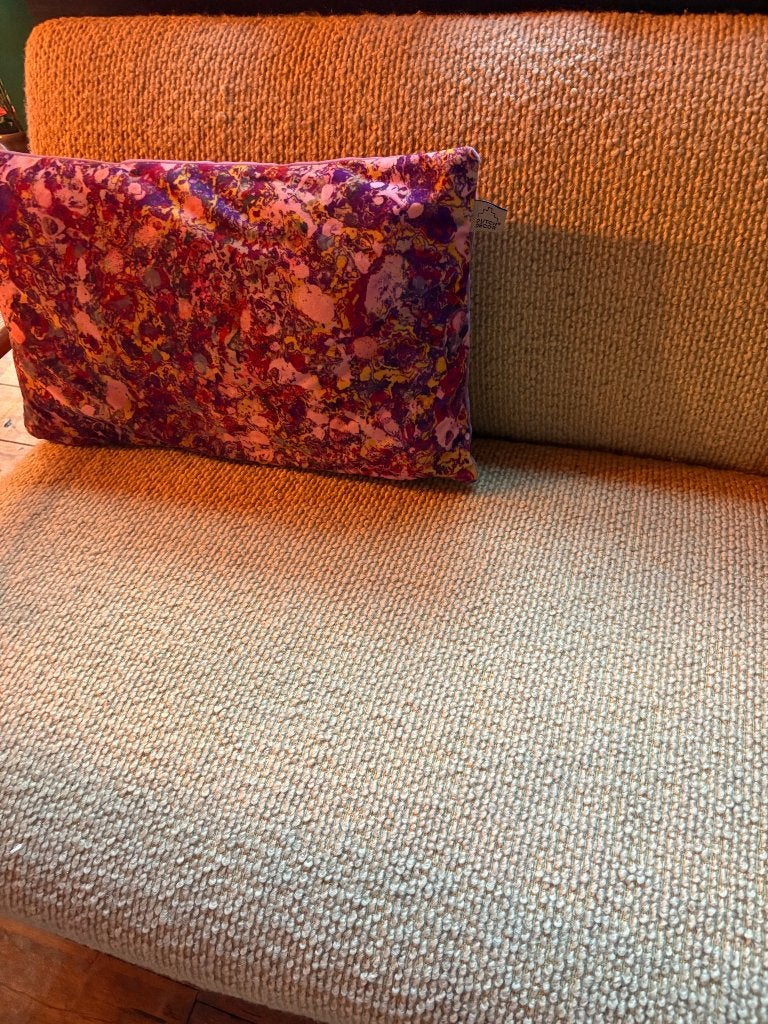 Bouclé slaap bank, Ophalen, Gebruikt, 150 tot 200 cm, Driepersoons