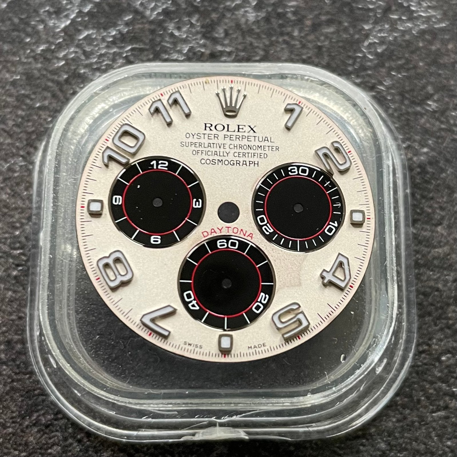 Wijzerplaat Panda origineel Rolex, Staal, Gebruikt, Rolex, Polshorloge