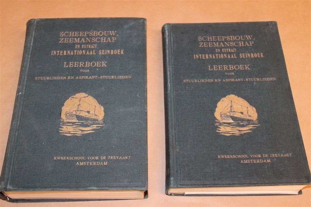Scheepsbouw en Zeemanschap — Deel 1 + 2 [1947], Gebruikt, -, -, Ophalen of Verzenden