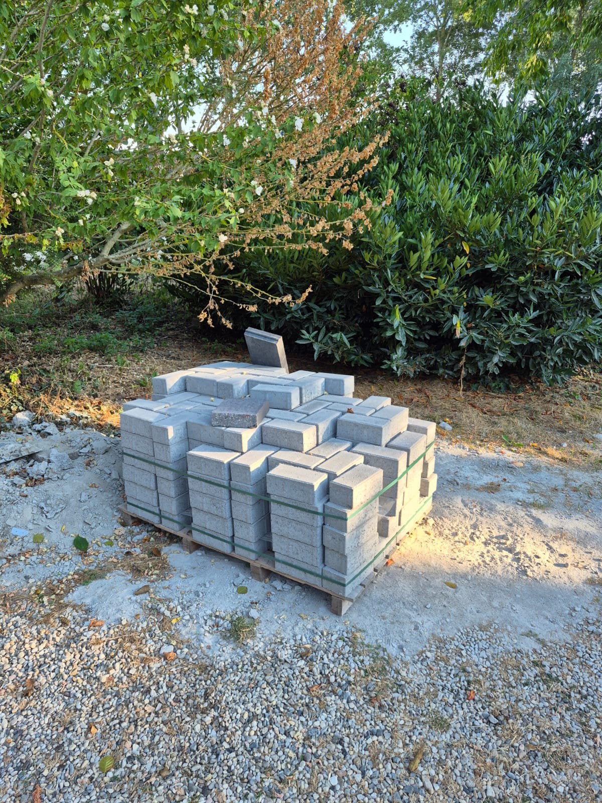 Nieuwe betonklinkers grijs, Ophalen, Klinkers, Nieuw, 5 tot 10 m²