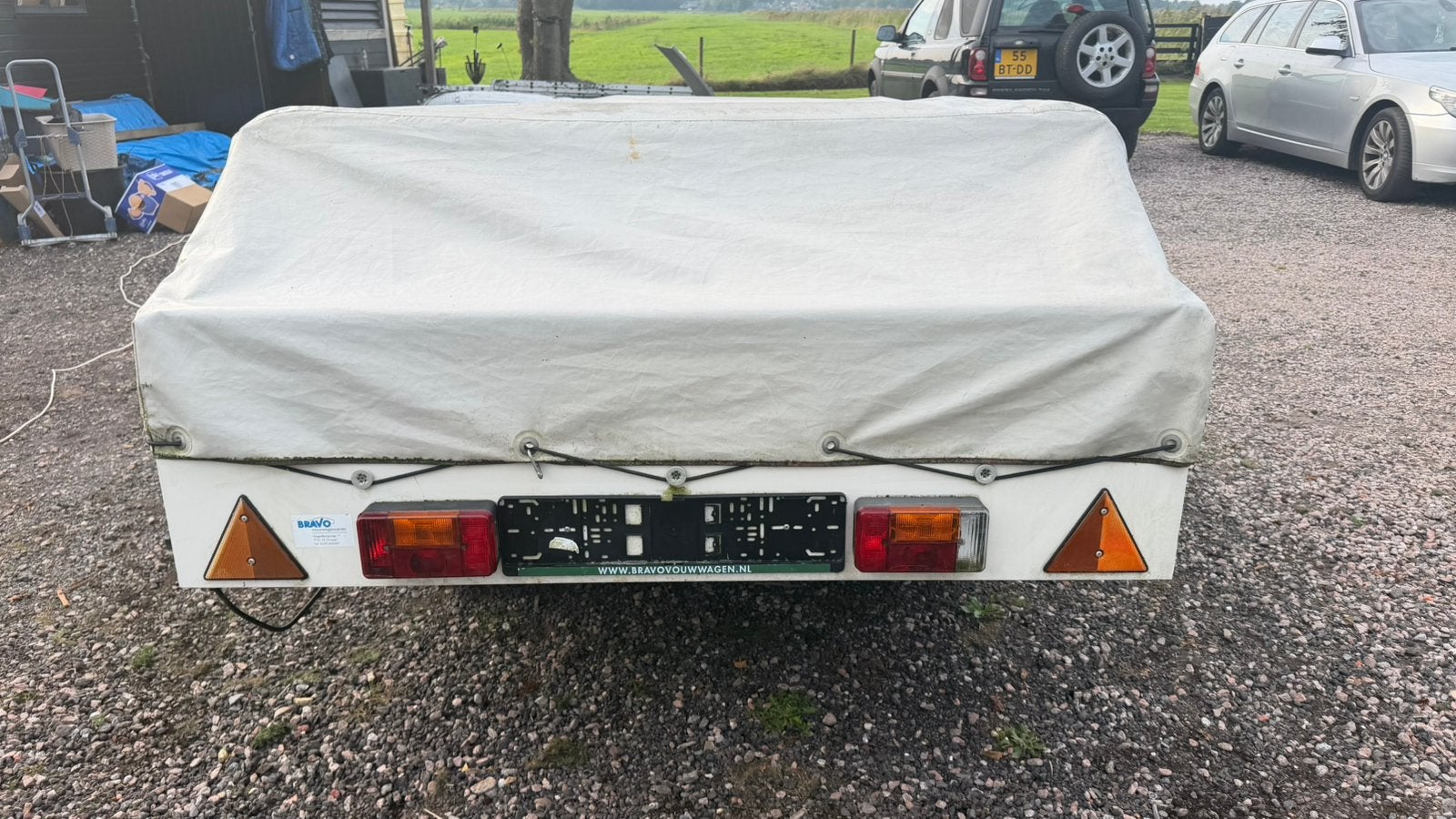 Tago vouw-wagen zonder voortent, Caravans en Kamperen, Ophalen, Tot en met 4, Aanwezig