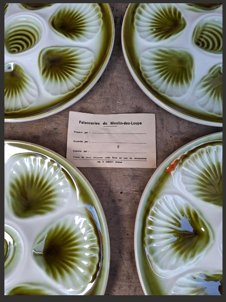 SET(6) VINTAGE FRANSE OESTERBORDEN, Ophalen