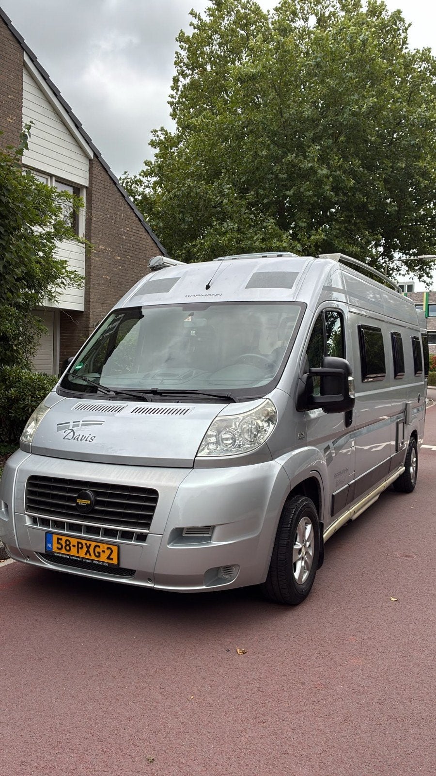 Karmann Davis 595 Buscamper - Goed onderhouden, Buscamper of Camperbus, Ringverwarming, Fiat, Bestuurdersdeur