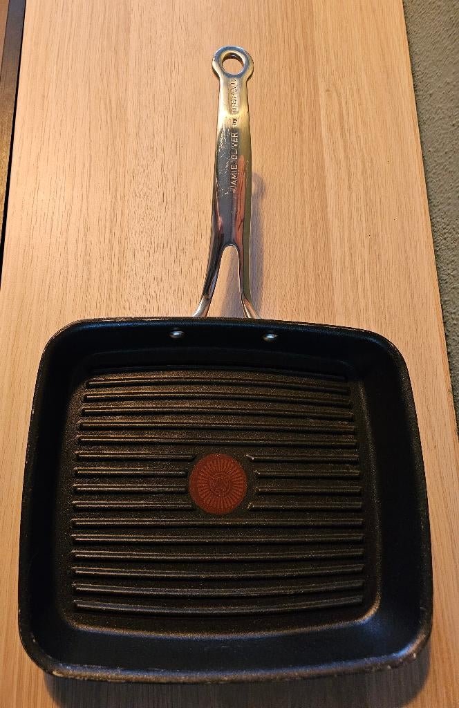 Jamie Oliver Tefal grillpan, Ophalen, Gebruikt, Gietijzer, Overige typen