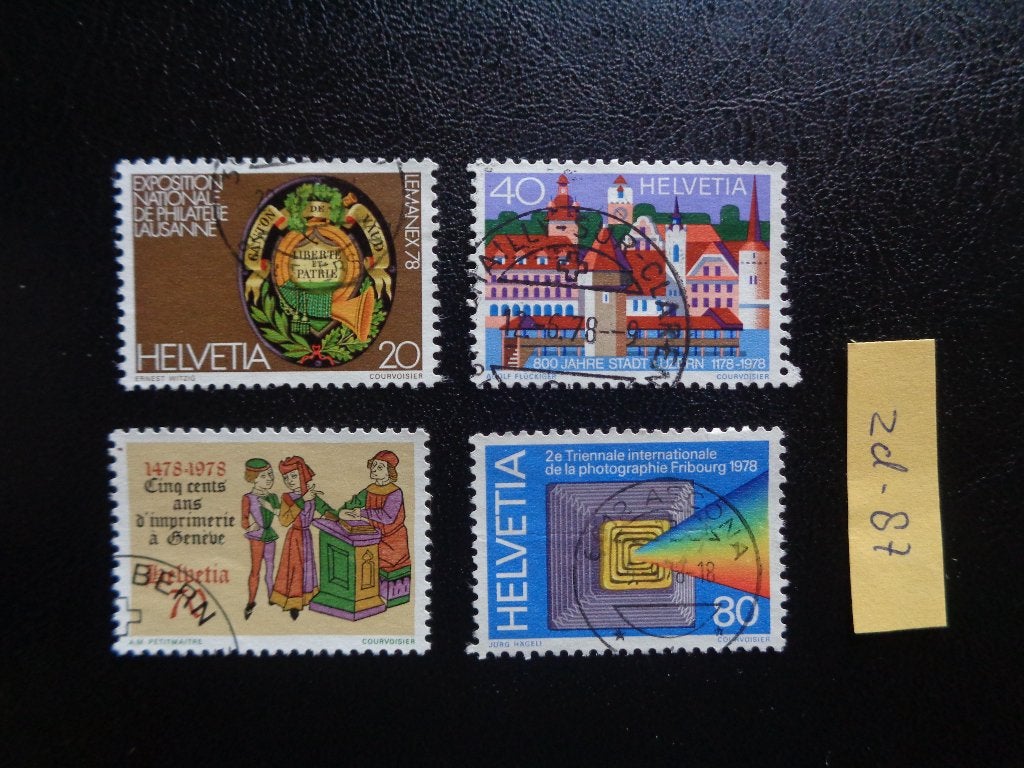 zwitserland - jaargebeurtenissen 1978 (zd-87), Ophalen of Verzenden, Gestempeld