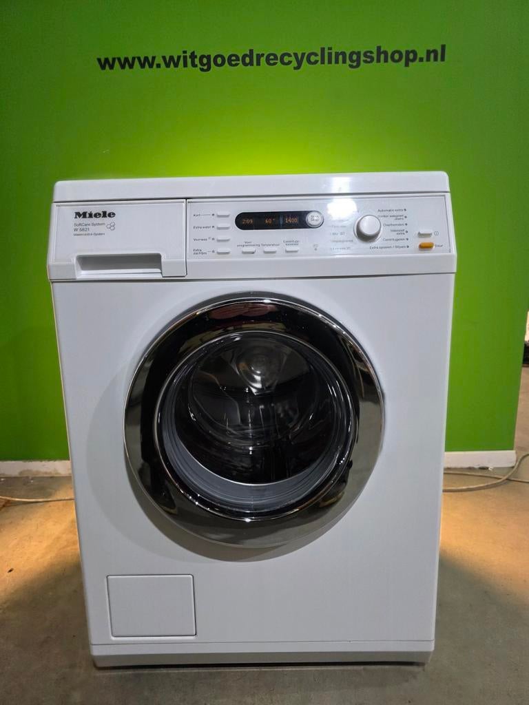 Miele SoftCare System W5821 1400rpm - Refurbished, Witgoed en Apparatuur, Wasmachines, Refurbished, Voorlader, 6 tot 8 kg, 85 tot 90 cm