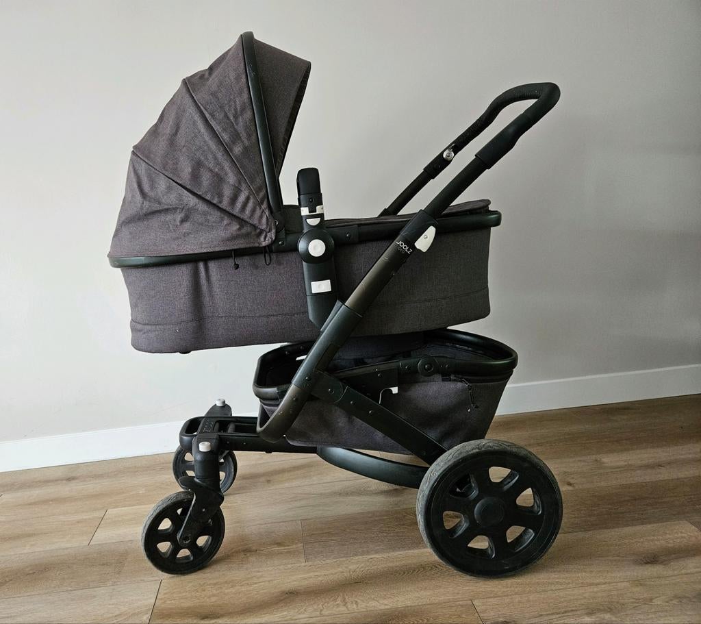 Joolz Geo 2 kinderwagen – antraciet – goede staat & compleet, Gebruikt, Verstelbare duwstang, Ophalen, Kinderwagen