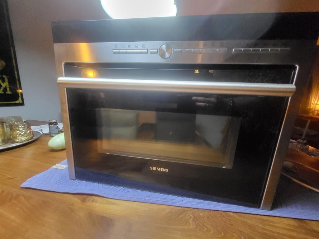 Siemens combi-oven HB86P575 voor onderdelen, Ophalen, 60 cm of meer, Oven met grill, Inbouw