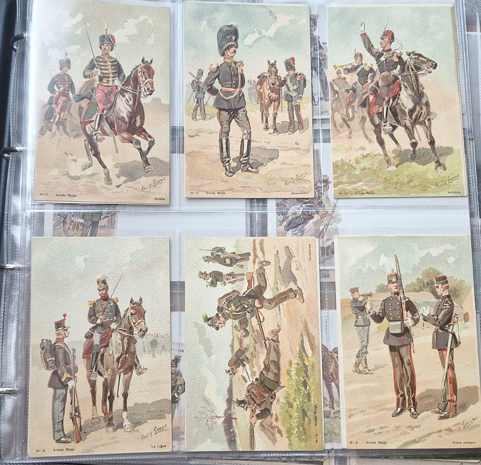 Great War - Groot aantal Belgische Uniform Ansichtkaarten, Ophalen of Verzenden, Landmacht, Overige gebieden, Foto of Poster