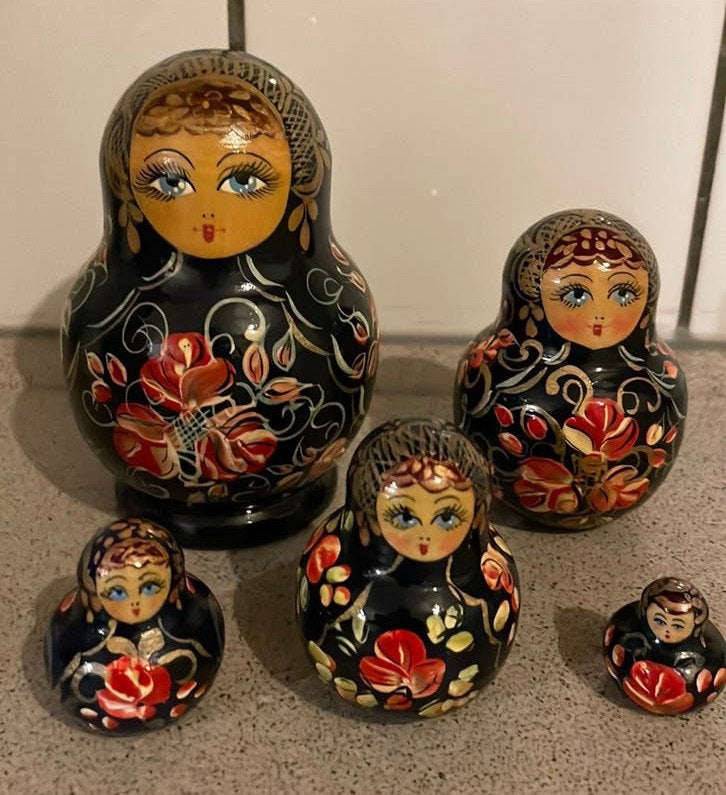 Prachtige set Matroesjka Baboesjka 5 delig, Ophalen of Verzenden, Zo goed als nieuw